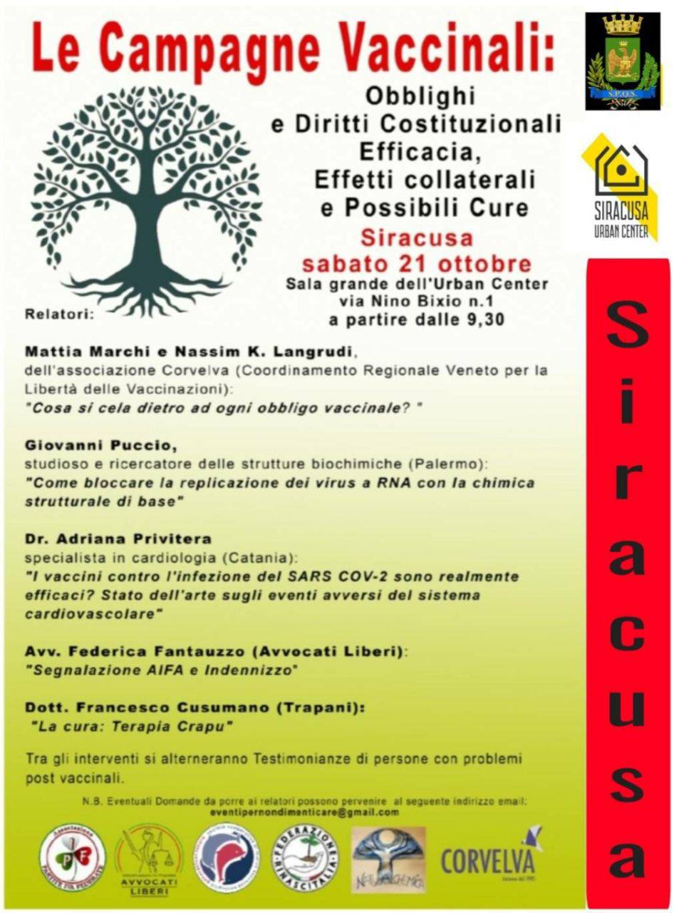 Siracusa, 21.10.2023 – Le Campagne vaccinali